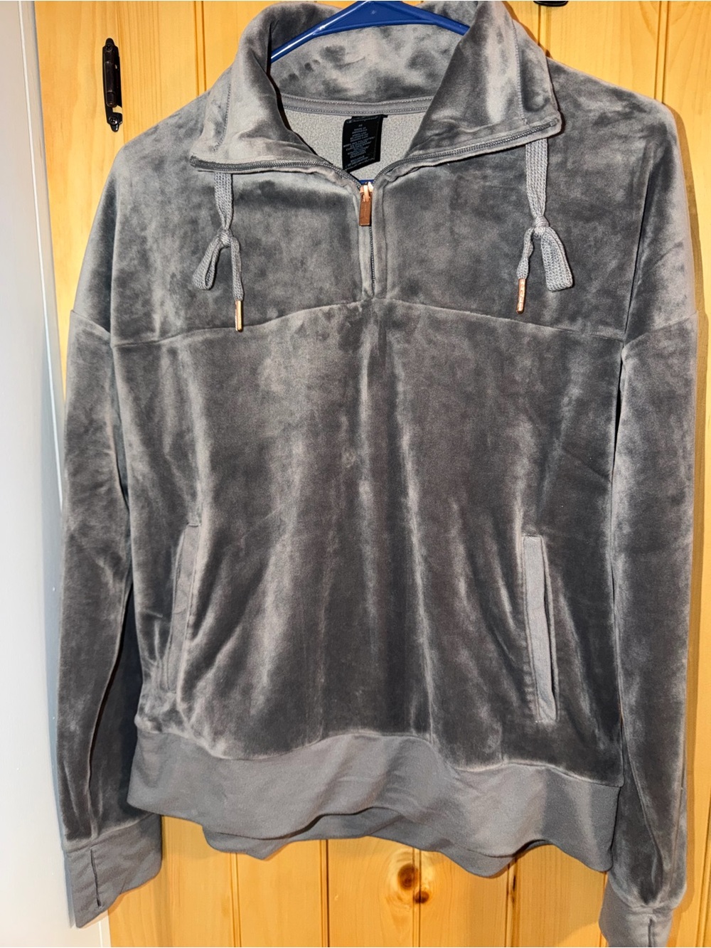 C9 Champion Women’s Training Velour-Cozy Quarter Zip Pullover- Size XS